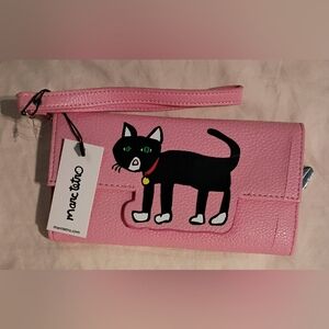 New and Unused Marc Tetro Pink Cat Wallet For Girls and Women